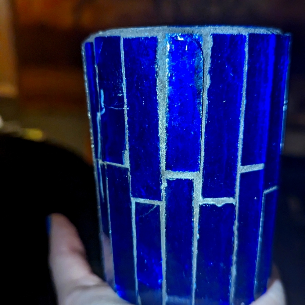 Stained glass vase